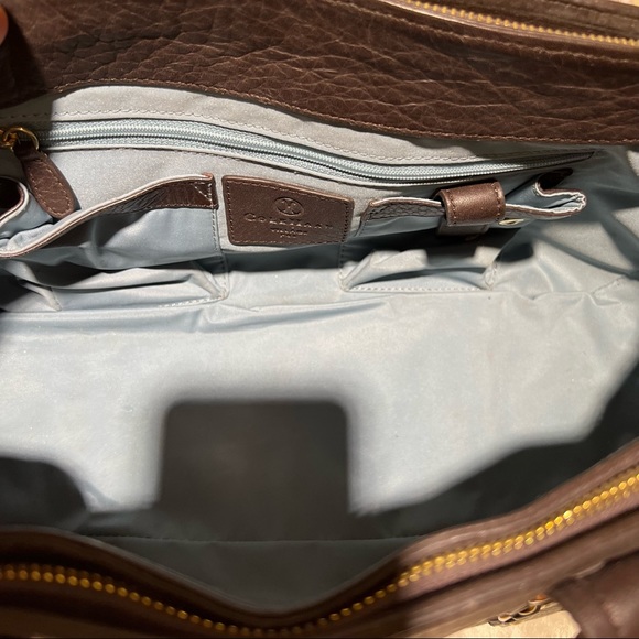 Cole Haan Bags New Cole Haan Quality Grain Leather Logo Large Satchel Bag Poshmark